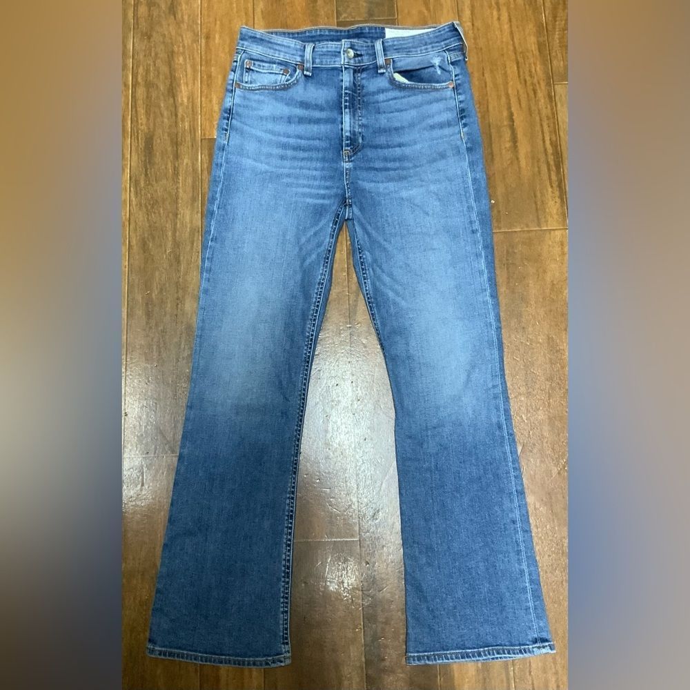• Rag & Bone • Nina High Rise Ankle Flare Jeans Gravel - Picture 5 of 10